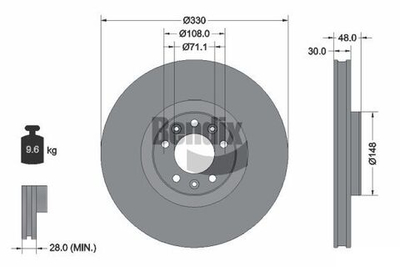 BENDIX Braking - BDS1439-BEN - Brake Disc