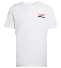 Мужская теннисная футболка Adidas Padel Wanted Graphic - white