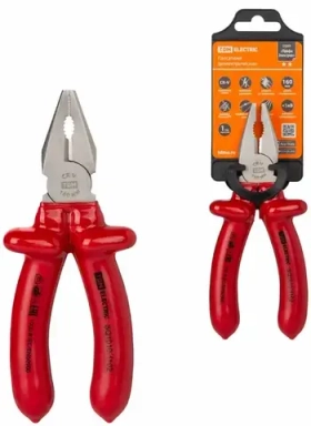 Пассатижи диэлектрические, 160 мм, 1000 В, CR-V, «ПрофиЭлектрик» TDM SQ1010-1102