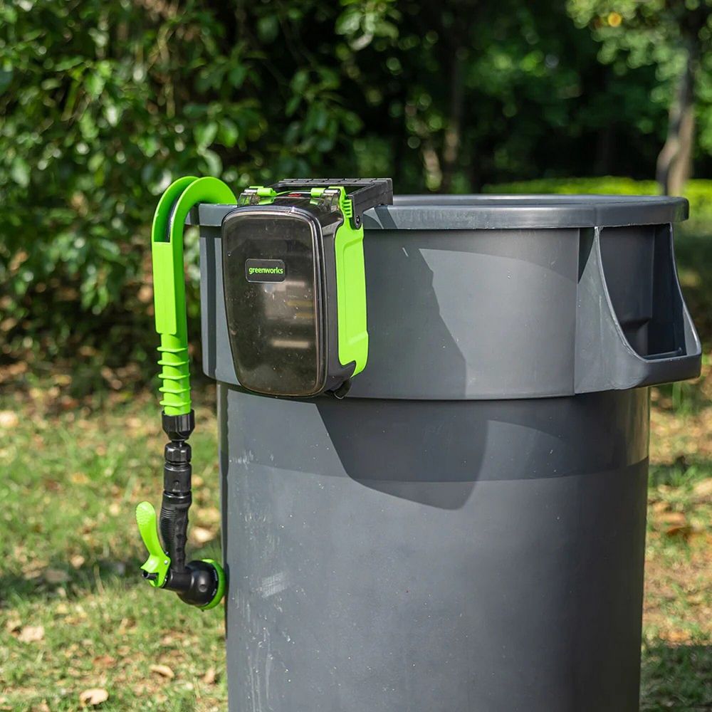 Насос аккумуляторный для полива из бочки Greenworks G24SWP Арт. 3401007UB, 24V, c АКБ 4Ач и ЗУ