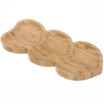 Менажница бамбуковая «SHEF» 34*15см Сердце 3секции