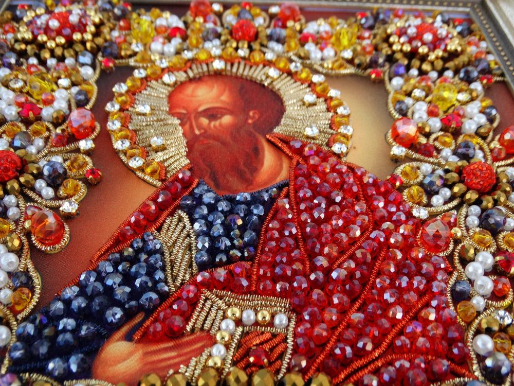 Ии-47 Набор для вышивания хрустальными камнями Святой Павел