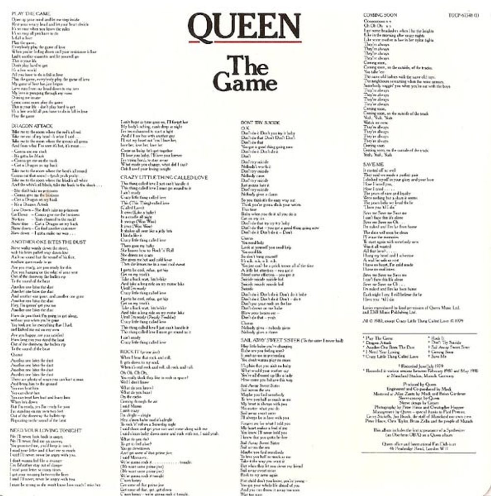 Queen / The Game (Mini LP CD)