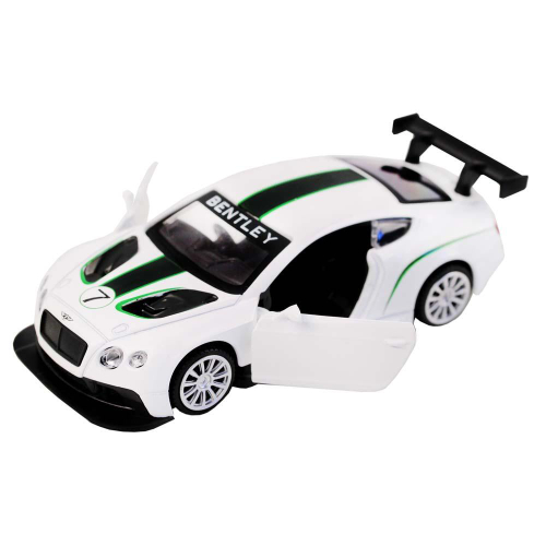 Модель 1:43 Bentley Continental GT3, белый, инерция, откр. двери