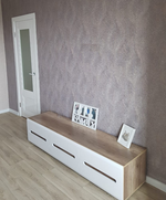 Тумба ТВ Наоми ТБ-17 дуб каньон/белый глянец