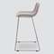 Полубарный стул Neo Soft 65 см, серый, ножки хром