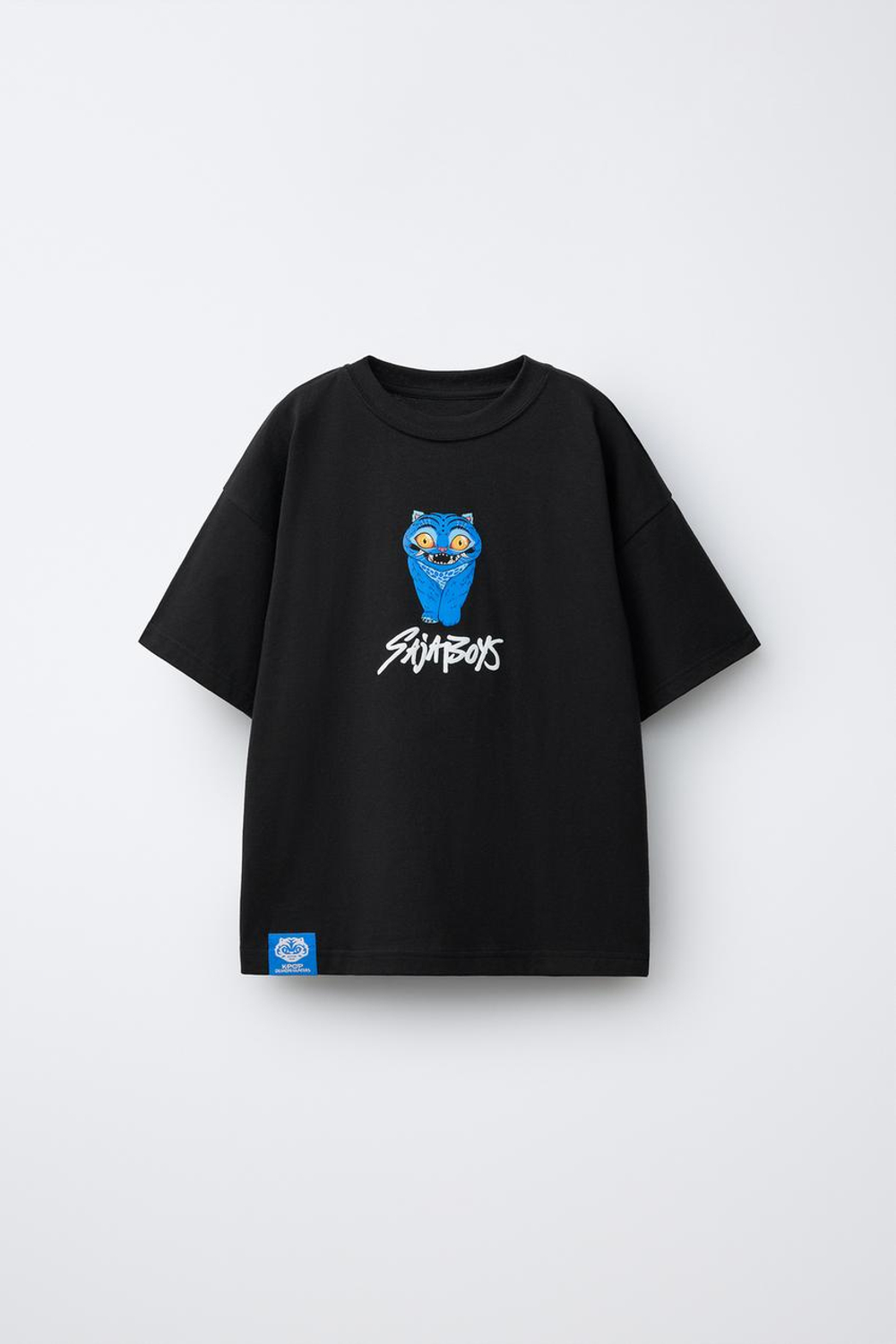 ZARA ФУТБОЛКА KPOP DEMON HUNTERS™ NETFLIX ©, ЧЕРНЫЙ