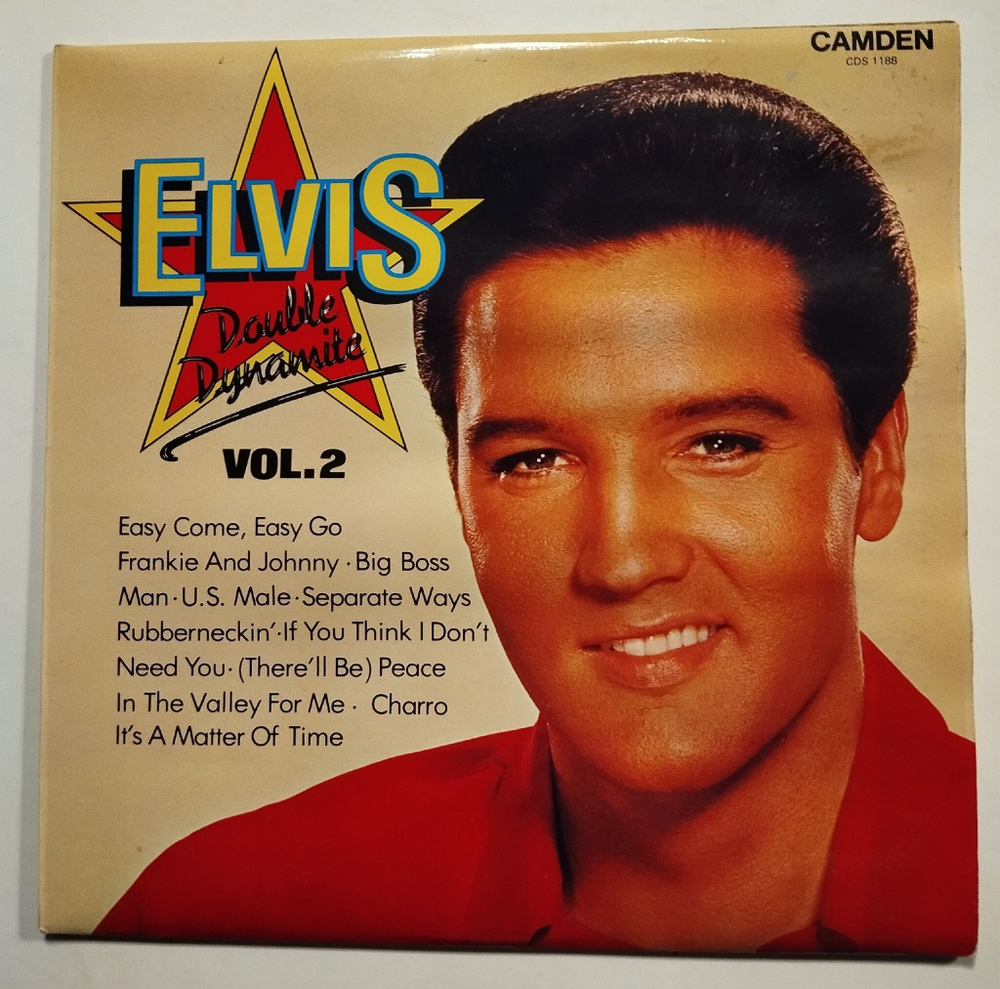 Винтажная виниловая пластинка LP Elvis Presley Double Dynamite Vol. 2 (UK 1980)