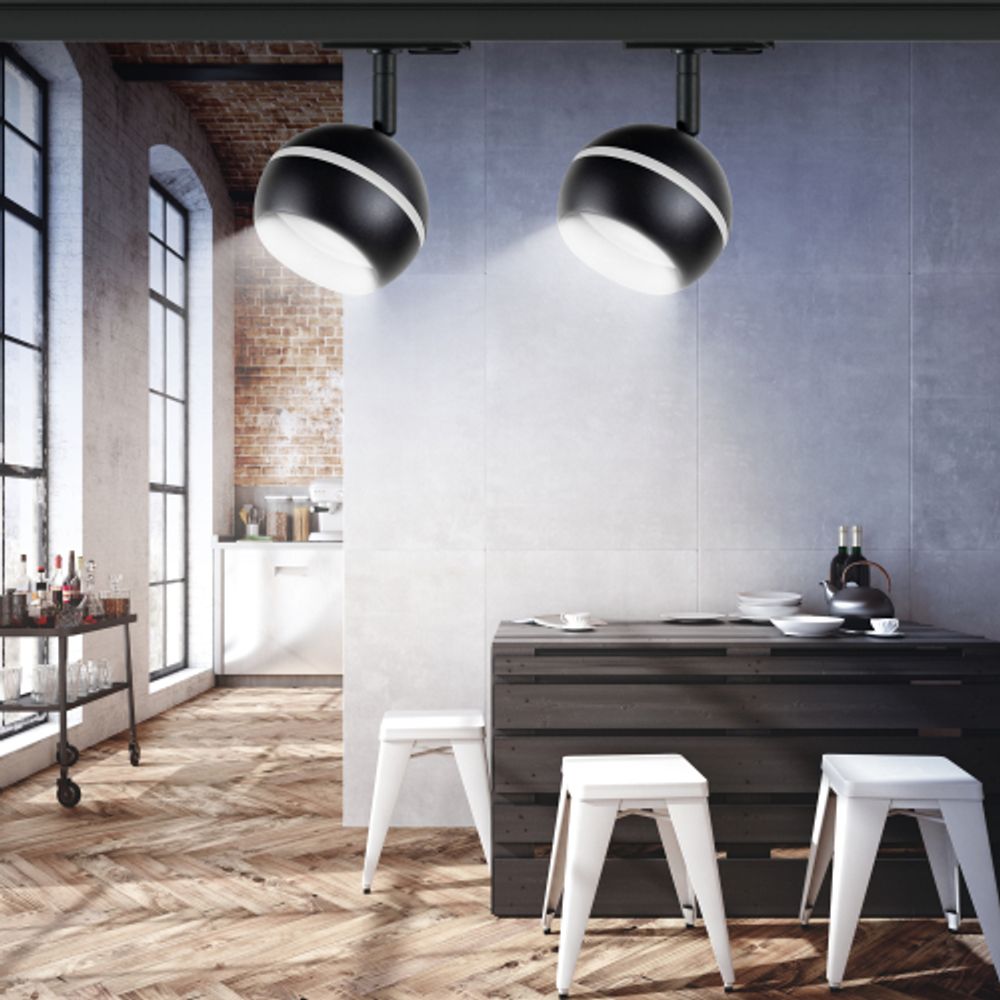 Трековый светильник однофазный ЭРА TR47-GX53 BK под лампу GX53 черный | 