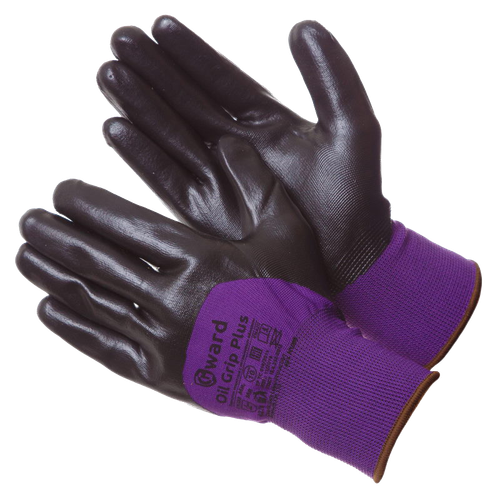 Перчатки нейлоновые Oil Grip Plus вспененное нитрил.покрытие