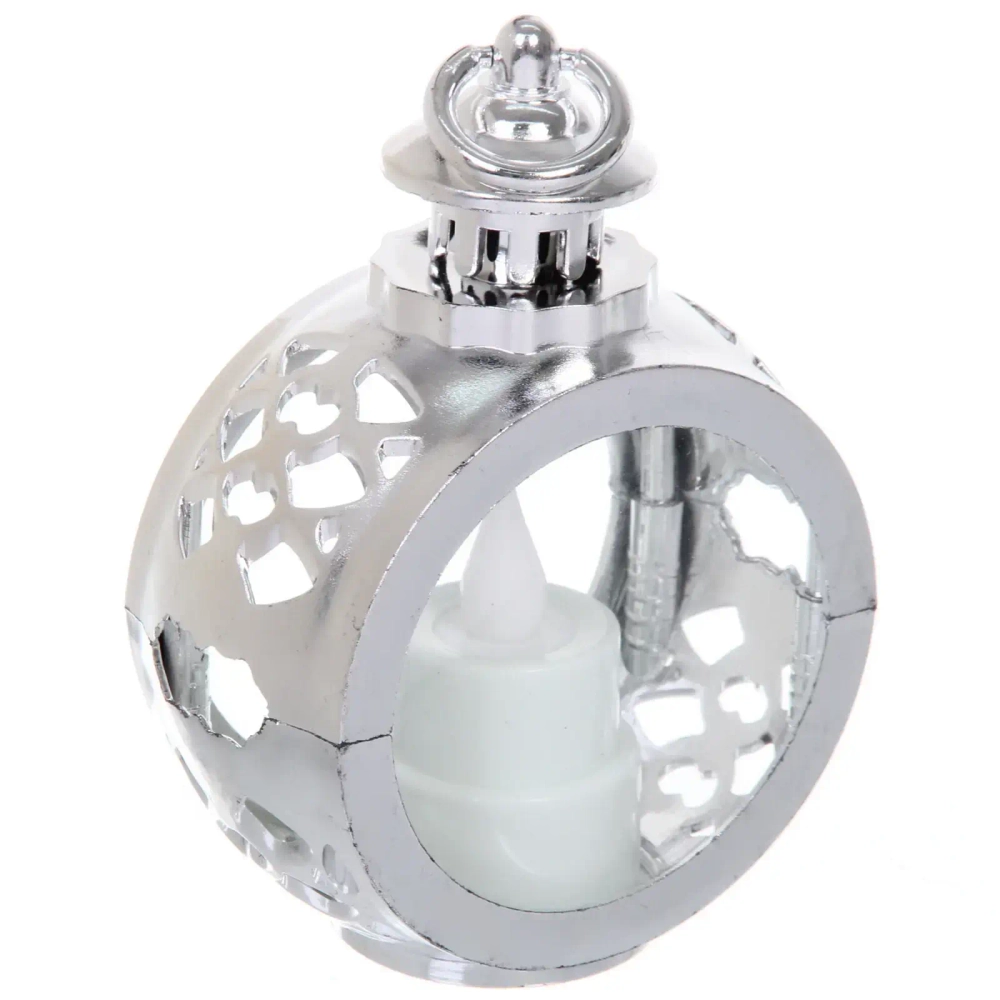 Сувенир с подсветкой «Горящая свеча» 8,5*12 см, Серебро