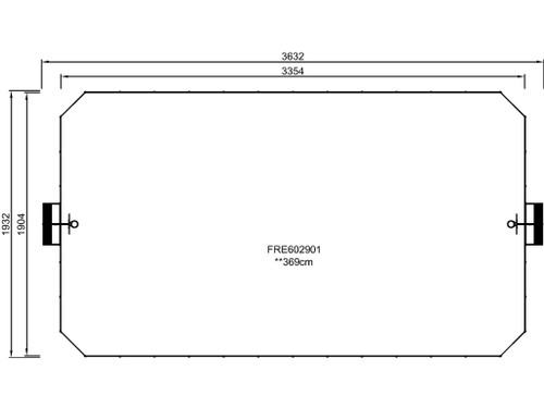 Площадка MUGA, 19x36 м
