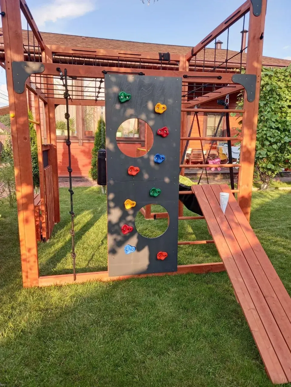 Детская площадка Савушка КУБ-1 (махагон)