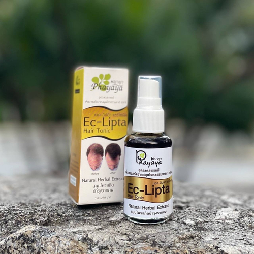 Растительный тоник для волос и здоровья кожи головы с эклиптой, центеллой и махаадом Eclipta Hair Tonic Phayaya