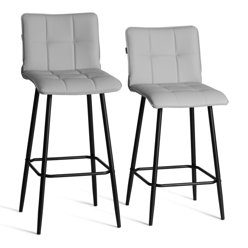 Полубарный стул  Bari/Бари экокожа , черный, 42х55х99 см