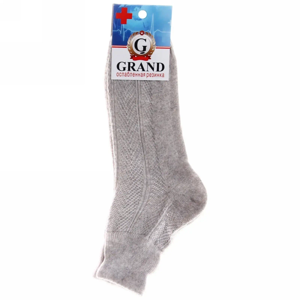 Носки GRAND LINE (МЕД-70), светло-серый, р. 25