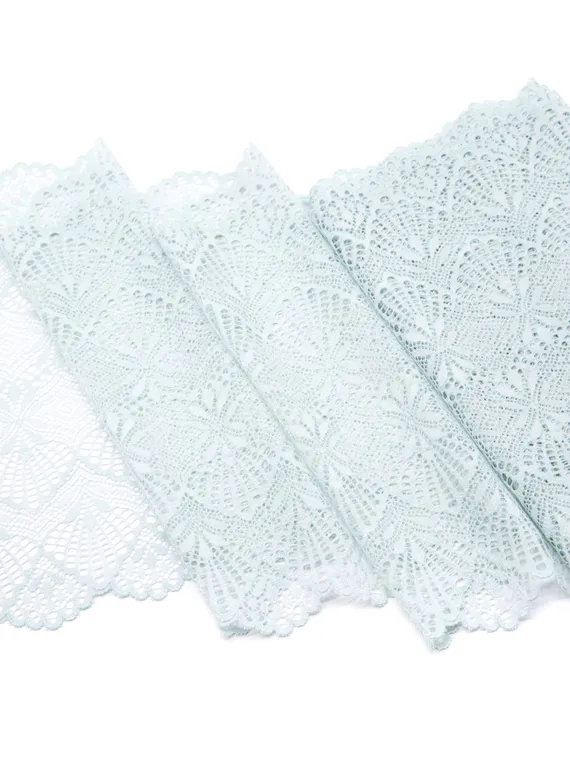 03-232 Кружево эластичное 23 см, ментол пастель