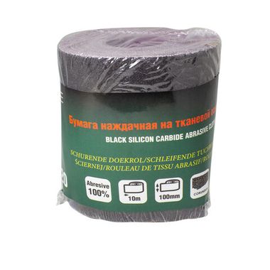 Бумага наждачная на тканевой основе 100ммх10м в рулоне (P120) RockForce##Rock FORCE RF-FB4120C