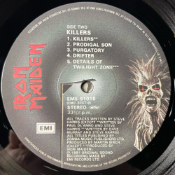 Винтажная виниловая пластинка LP Iron Maiden Killers (Japan 1981) (No Obi) Prodigal Son
