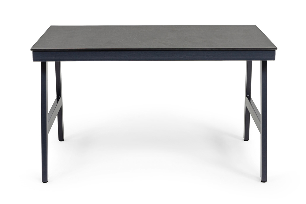 "Рио" стол из HPL 130х90см, цвет столешницы "серый гранит"