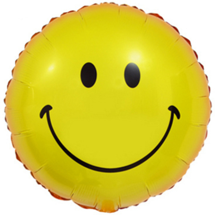 К 18" Круг Смайл Желтый