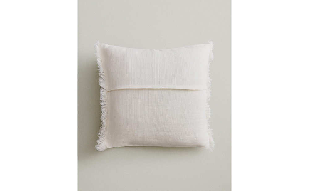 Zara Home наволочка декоративная из льна, экрю · 6350/008