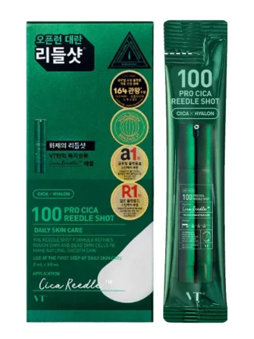 [VT Cosmetics] Pro Cica Reedle Shot 100 - Бустер-сыворотка с микроиглами и центеллой 100, 2 мл