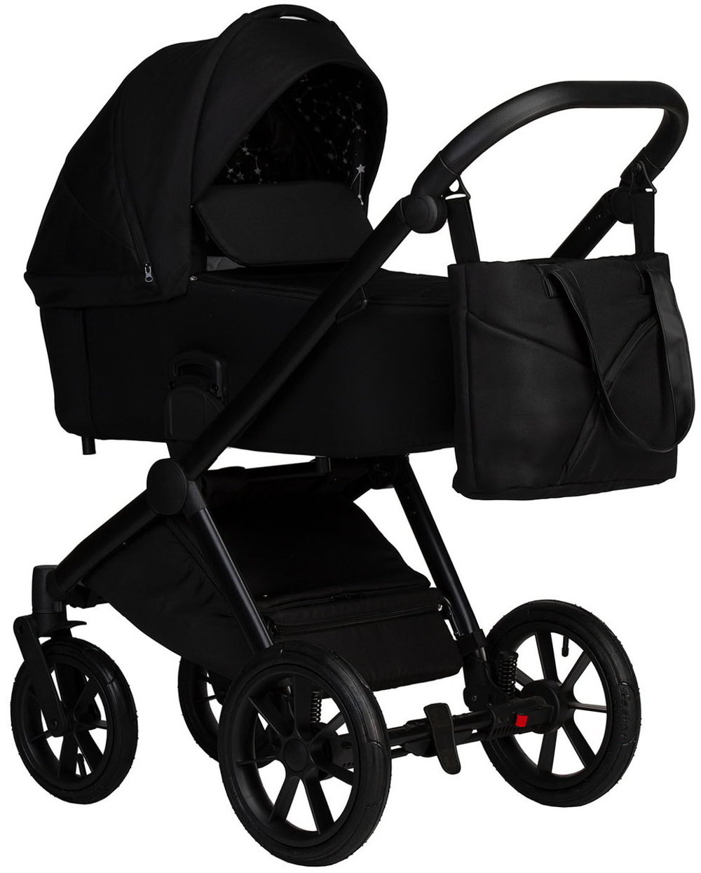 Детская коляска Indigo Solio 3 в 1 с автокреслом Avionaut Cosmo Beige So06 черный