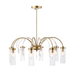 SL1401.303.08 Люстра подвесная ST-Luce Латунь/Латунь, Прозрачный E14 8*40W ЛЮМИНЕРА