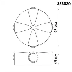 358939 STREET NT22 372 темно-серый Светильник ландшафтный светодиодный IP54 LED 4000К 4W 85-265V CALLE