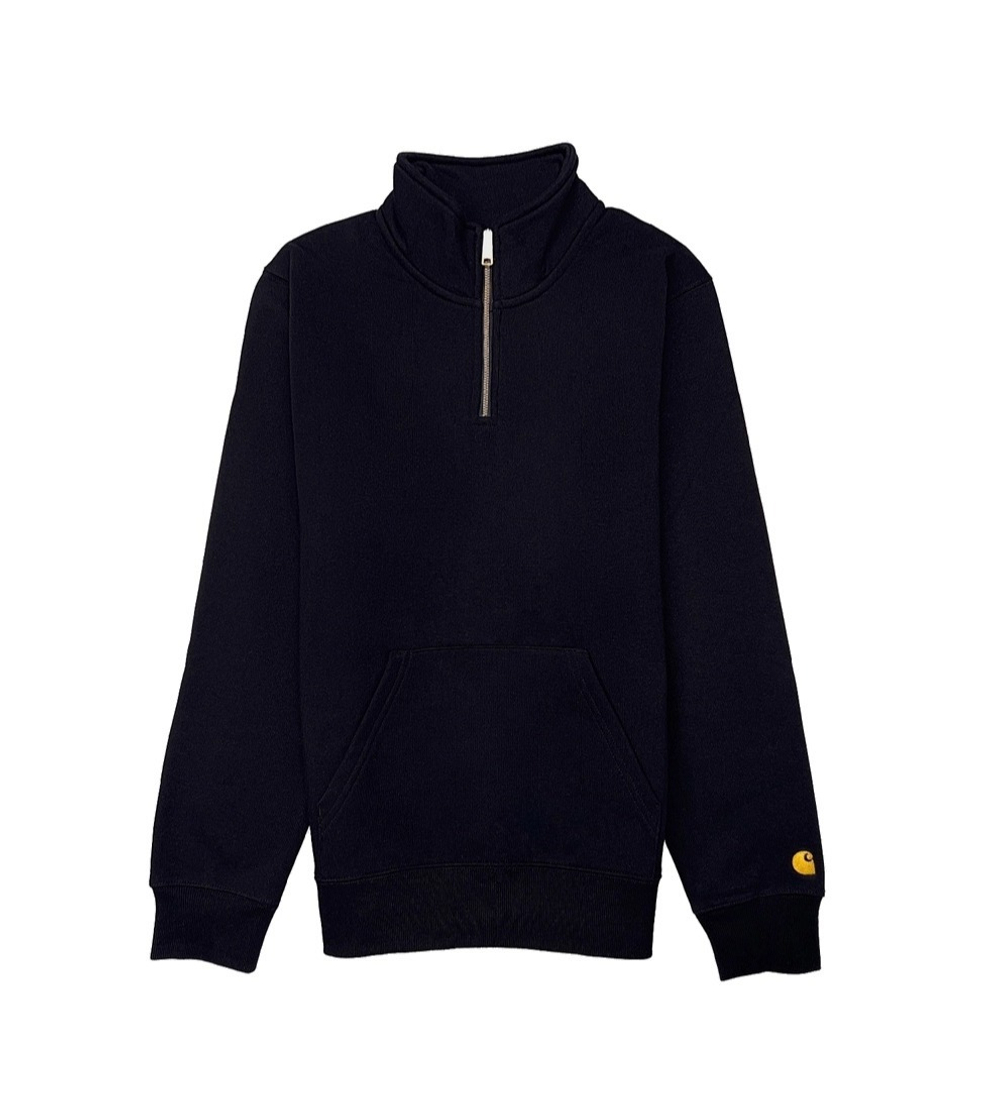 Свитшот на молнии Carhartt 1/4 Zip Chase Black