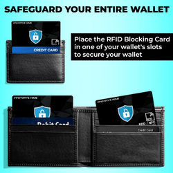 INNOVATIVE HAUS RFID Blocking Card — Защита от скимминга (4 шт.) Тонкие карты-блокировщики RFID/NFC для кошельков и кардхолдеров