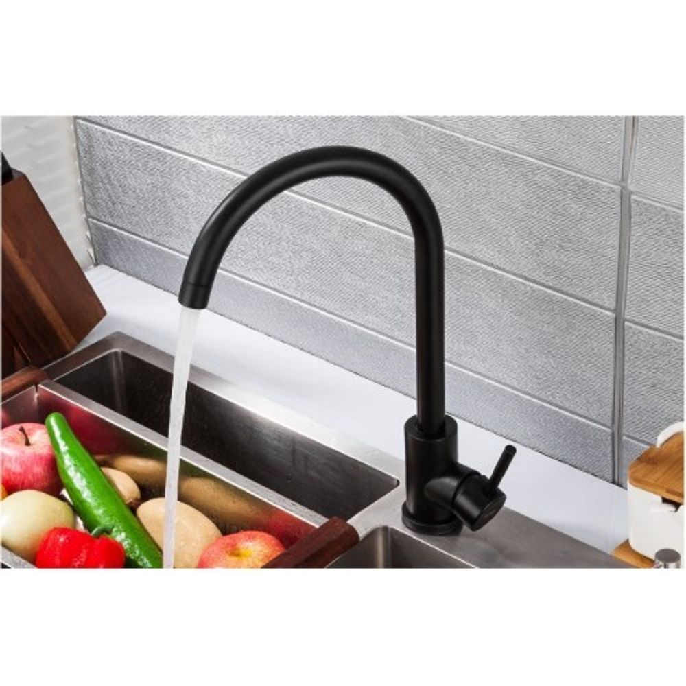 Смеситель Кухня Frap 40899-4 d-35 (Черный), Китай