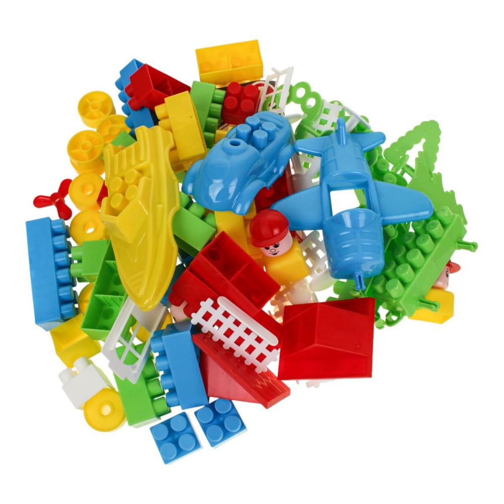 Конструктор "Строитель" 76 эл. в пакете (Полесье)