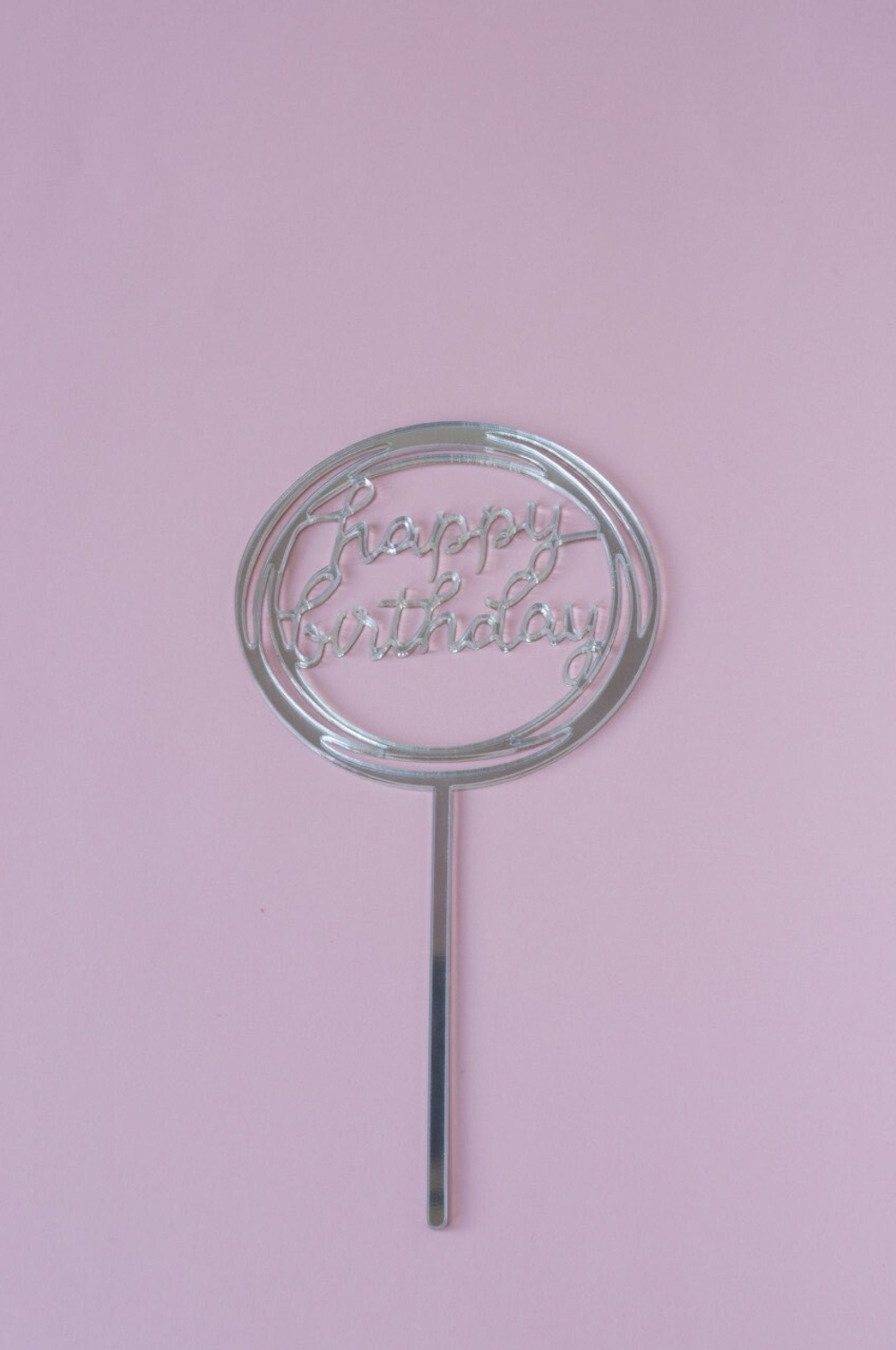 Топпер "Happy Birthday" в круге
