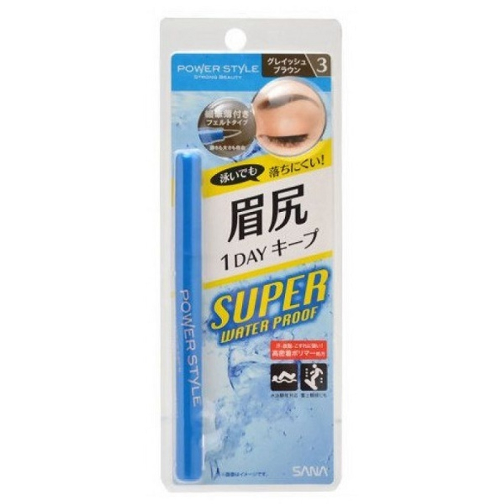 Подводка для бровей жидкая насыщенно-коричневая водостойкая Sana Power Style Liquid Eyebrow 3,5мл