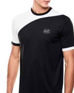 Теннисная футболка EA7 Tennis Pro Crew Neck - black