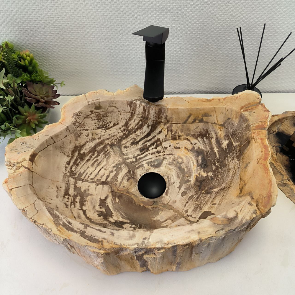 Раковина из окаменелого дерева Fossil Basin OD-02348 56*40*16 см