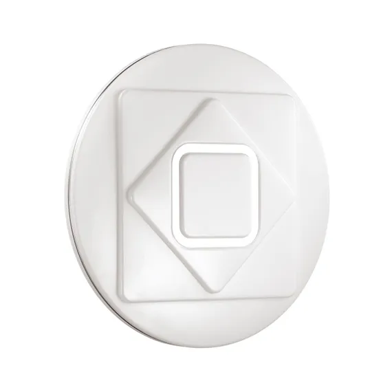 3037/DL COLOR SN 000 Светильник пластик/белый/хром LED 48Вт 3000-6500K D380 IP43 пульт ДУ/RGB/LampSmart COVA