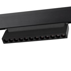 Магнитный трековый светильник ЭРА TRM20-4-22-12W3K BK светодиодный 12Вт 3000К черный для системы NOVA