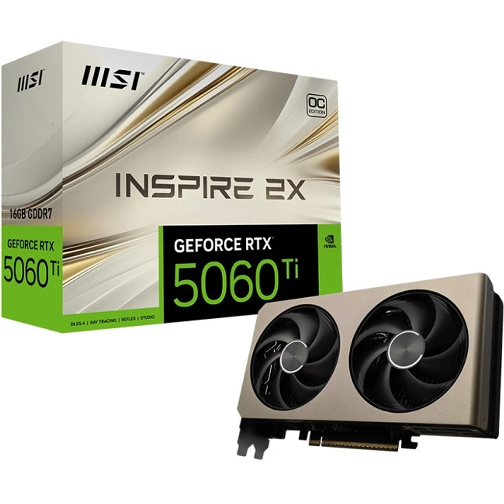 Видеокарта MSI GeForce RTX 5060 Ti INSPIRE 2X OC 16GB (G506T-16I2C)