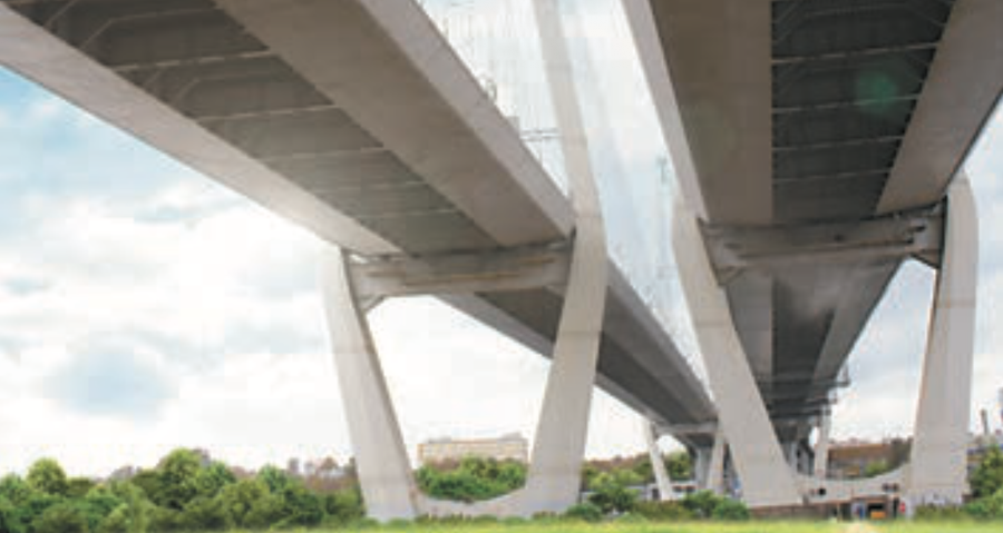 Защитное покрытие ж/б опор и основания моста, г. Санкт-Петербург