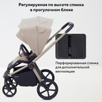 Детская коляска Rant Flex Therm Soft 3 в 1 с автокреслом Cruise Black Sandy Beige