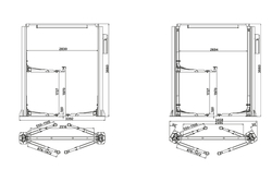 Подъемник 2-х стоечный с верхней связью, 4 т., 380В PG211