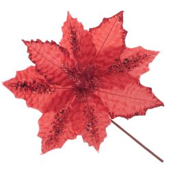 GAEM Цветок искусственный "Пуансеттия", L30 W30 H32 см, 3в.