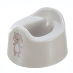 Горшок детский с декором 275х254х170 мм (светло-бежевый)