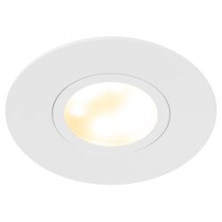 Встраиваемый светильник алюминиевый ЭРА KL83 WH MR16/GU5.3 белый | Алюминиевые встраиваемые светильники