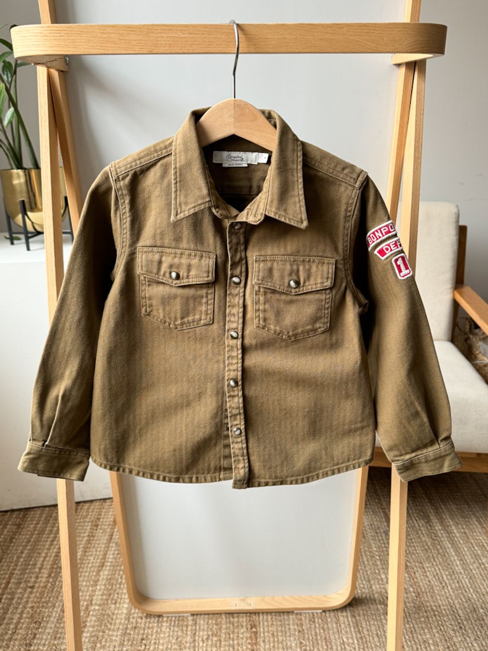 Хлопковая рубашка Bonpoint, 116