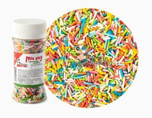 Сахарный Декор Вермишелька Разноцветная 50гр