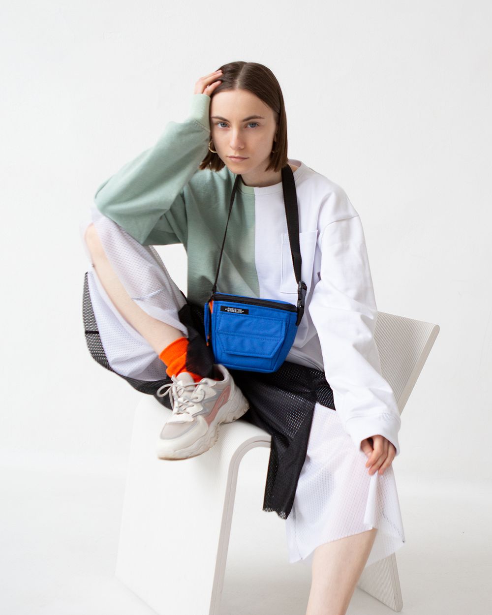 Сумка Gvozdeva Foto через плечо Синяя